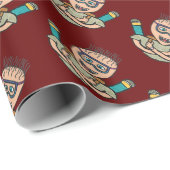 Funny Skydiving Geschenkpapier (Rolleneckpunkt)