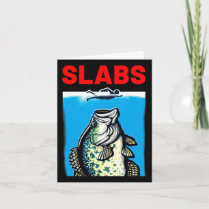 Funny Slab Famous Shark Movie Parody Slabs Crappie Karte
