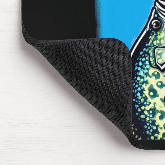 Funny Slab Famous Shark Movie Parody Slabs Crappie Mousepad (Ecke)