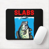 Funny Slab Famous Shark Movie Parody Slabs Crappie Mousepad (Mit Mouse)