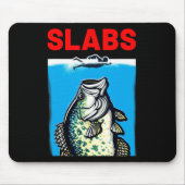 Funny Slab Famous Shark Movie Parody Slabs Crappie Mousepad (Vorne)