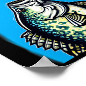 Funny Slab Famous Shark Movie Parody Slabs Crappie Poster (Ecke)