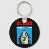 Funny Slab Famous Shark Movie Parody Slabs Crappie Schlüsselanhänger (Vorderseite)
