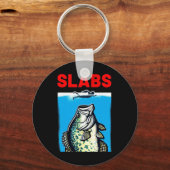 Funny Slab Famous Shark Movie Parody Slabs Crappie Schlüsselanhänger (Vorderseite)