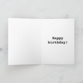 Funny Slam Dunk Basketball Geburtstag Karte (Innenseite)