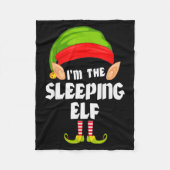 Funny Sleeng Elf Matching Family Group Pj Christma Fleecedecke (Vorderseite)