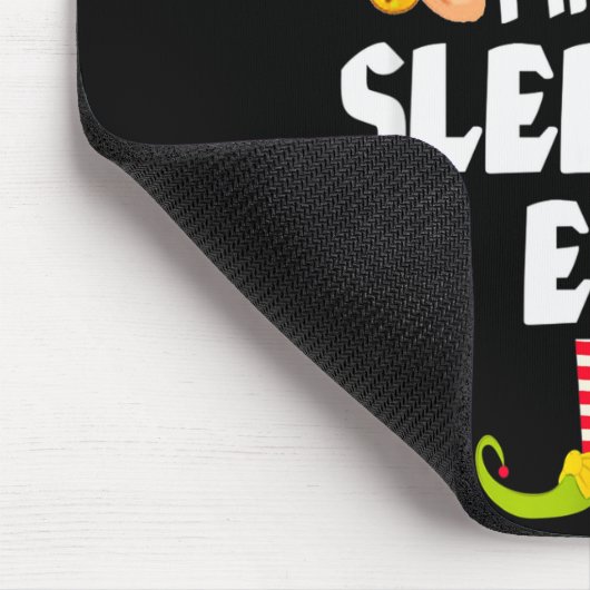 Funny Sleeng Elf Matching Family Group Pj Christma Mousepad (Ecke)