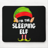 Funny Sleeng Elf Matching Family Group Pj Christma Mousepad (Vorne)