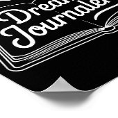 Funny Sleep Hygiene Dream Journaling Status Symbol Poster (Ecke)