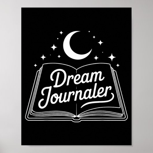 Funny Sleep Hygiene Dream Journaling Status Symbol Poster (Vorne)