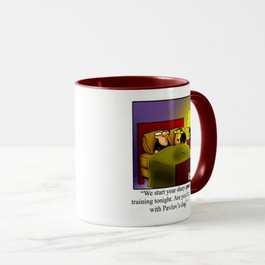 Funny Sleep Spaß Kaffee Tasse (VorderseiteRechts)