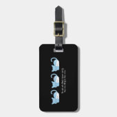 Funny Sleeping Cat Pub and Art Gepäckanhänger (Vorderseite vertikal)