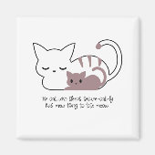 Funny Sleeping Cat Pub und Art II Magnet (Vorne)