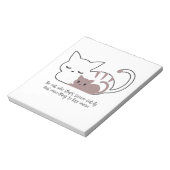 Funny Sleeping Cat Pub und Art II Notizblock (Rotiert)