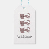 Funny Sleeping Cat Pub und Kunst I Geschenkanhänger (Vorderseite)