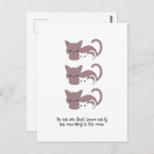 Funny Sleeping Cat Pub und Kunst I Postkarte (Vorne/Hinten)