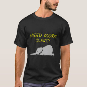 Funny Sleeping Elephant Pajama T - Shirt für Bedti