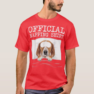 Funny Sleeping Mask English Fohound Napping T-Shirt