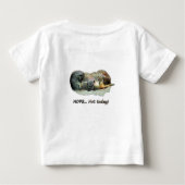 Funny, sleeping meerkats baby t-shirt (Rückseite)