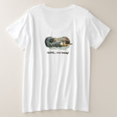 Funny, sleeping meerkats große größe T-Shirt (Design Rückseite)