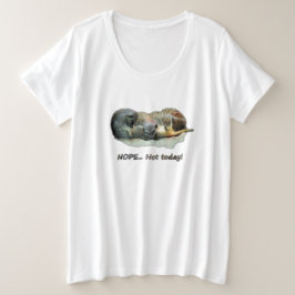 Funny, sleeping meerkats große größe T-Shirt