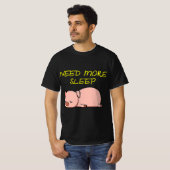 Funny Sleeping Pig Pajama for Bedtime  T-Shirt (Vorne ganz)