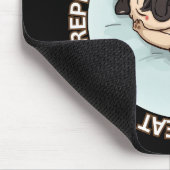 Funny Sleeping Pug Mouse Pad | Eat Sleep Repeat Mousepad (Ecke)