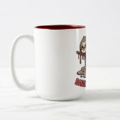 Funny Sleeping Sloth Melting Coffee Mug Zweifarbige Tasse (Links)