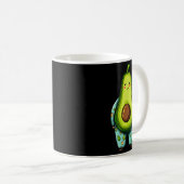 Funny Sleepy Avocado In Pajama Costume For Boys An Kaffeetasse (VorderseiteRechts)