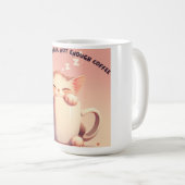 Funny Sleepy Cat Kaffeepause Tasse - Montag Stimmu (VorderseiteRechts)