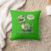 Funny Sleepy Dinosaur Benutzerdefinierter Text Kissen (Decke)