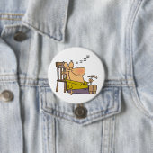 Funny Sleepy Man Napping mit Sandwich Button (Beispiel)