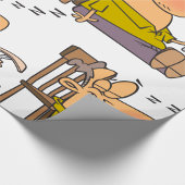 Funny Sleepy Man Napping mit Sandwich Geschenkpapier
