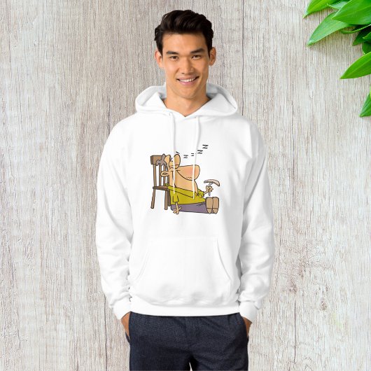 Funny Sleepy Man Napping mit Sandwich Hoodie