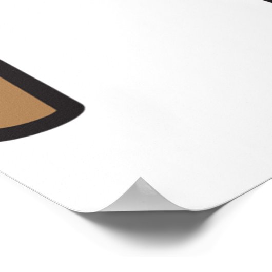 Funny Sleepy Man Napping mit Sandwich Poster (Ecke)