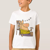 Funny Sleepy Man Napping mit Sandwich T-Shirt (Vorderseite)