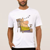 Funny Sleepy Man Napping mit Sandwich T-Shirt (Vorderseite)