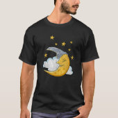 Funny Sleepy Moon Stars Cloud Pjs Schlafen T-Shirt (Vorderseite)