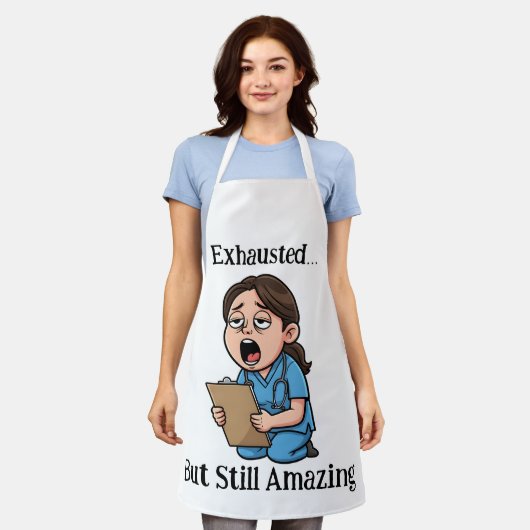 Funny Sleepy Nurse Apron  Schürze (Getragen)