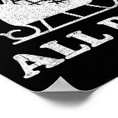 Funny Sleigh All Day Christmas In July Retro Vinta Poster (Ecke)