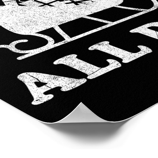 Funny Sleigh All Day Christmas In July Retro Vinta Poster (Ecke)