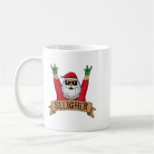 Funny Sleigher Rock'n'Roll Santa Claus Weihnachten Kaffeetasse (Links)
