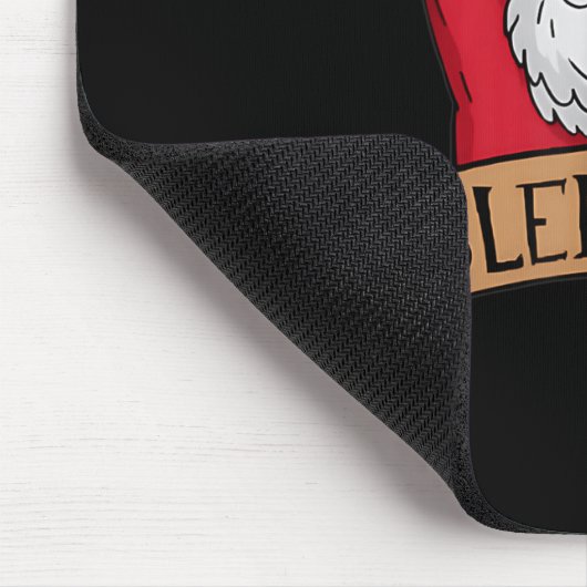 Funny Sleigher Rock'n'Roll Santa Claus Weihnachten Mousepad (Ecke)