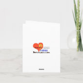 Funny Slice Pizza Christmas Card Karte (Rückseite)