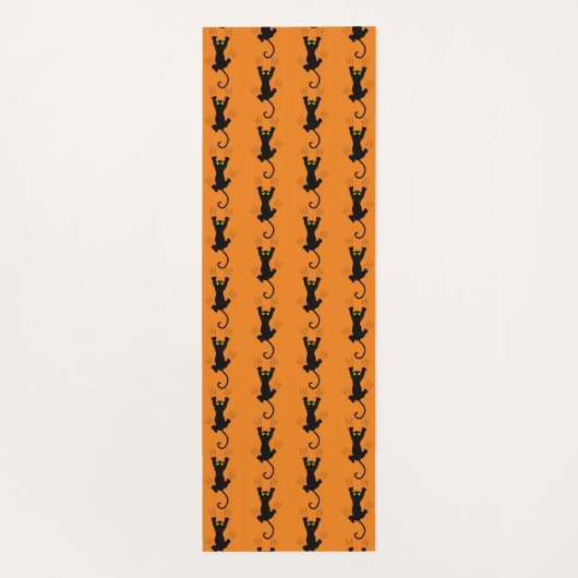 Funny Sliding Cat Scratch Scratching Paws Claws Yogamatte (Rückseite)