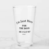 Funny Slogan Bachelor Bachelorette Wedding Party Glas (Vorderseite)