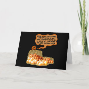 Funny slogan Halloween Karte