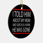 Funny Slogan Keramikornament (Rechts)