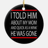 Funny Slogan Keramikornament (Hinten)