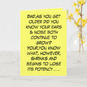 Funny Slogan Vatertag Karte (Gelbe Blume)